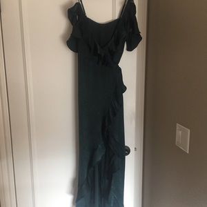 MAJORELLE Dresses - BNWT Majorelle wrap emerald green dress, size S MAJORELLE Dresses - BNWT Majorelle wrap emerald green dress, size S